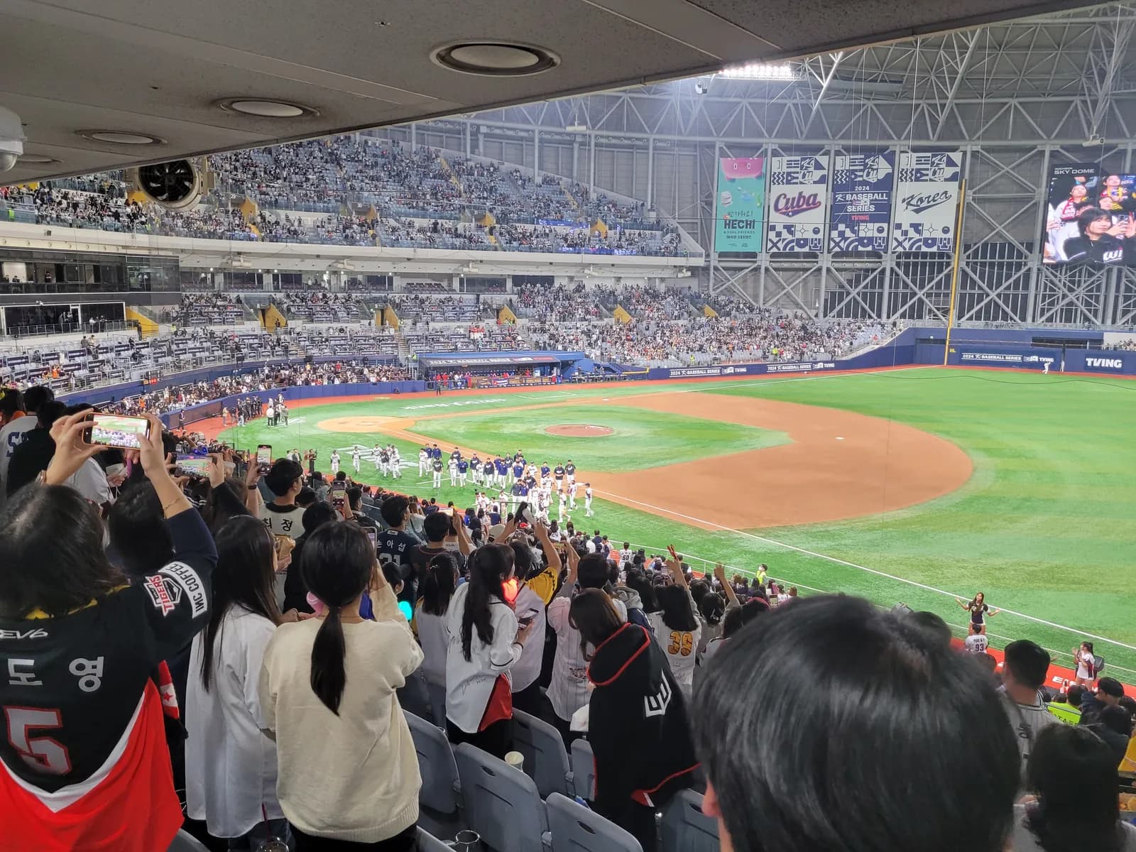 야구 관람과 함께 응원